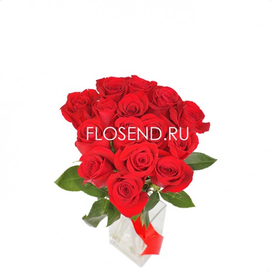 Букет «15 красных роз» - фото 3