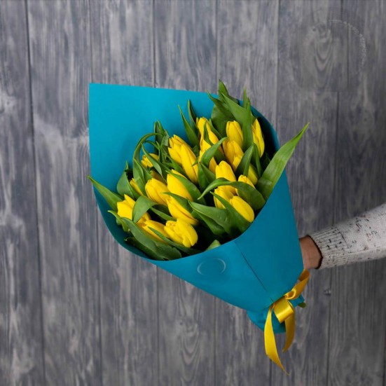 Букет «25 желтых тюльпанов» - фото 3