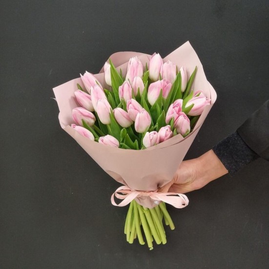 Букет «25 розовых тюльпанов» - фото 2